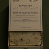 Peppermint with Olive Green Clay & Hemp Seed Oil - Herb Remedy